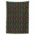 thumbnail image 2 of Dogs Tablecloth, Abstract Origami Style Graphic Dog in Lively Colors Geometrical Animal Design, Rectangle Satin Table Cover Accent for Dining Room and Kitchen, 52" X 70", Multicolor, by Ambesonne, 2 of 2