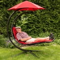 thumbnail image 5 of The Vivere Original Dream Chair™ with Polyester Cushion and Umbrella- Cherry Red, 5 of 6