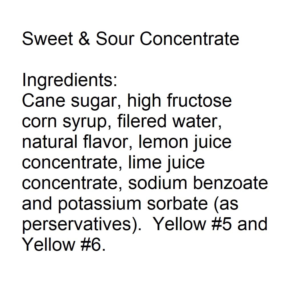 Willtec Citra-Fresh Sweet and Sour Liquid Soda Syrup, 3 Gallon Box, Pure Cane Sugar