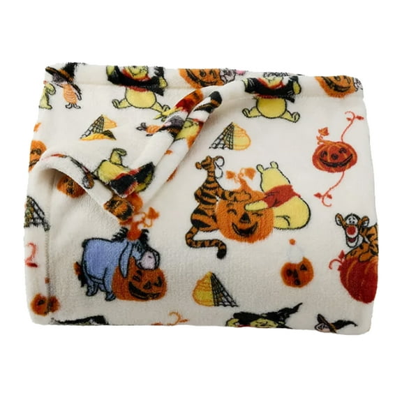The Big One Oversized Plush Throw Blanket Halloween Pooh Bear Tigger Eeyore 60" x 72" Child