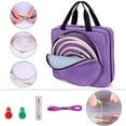 thumbnail image 4 of Kit de bordado LodRid, bolsa de bordado para proyectos con kit de inicio, color morado, 4 of 8