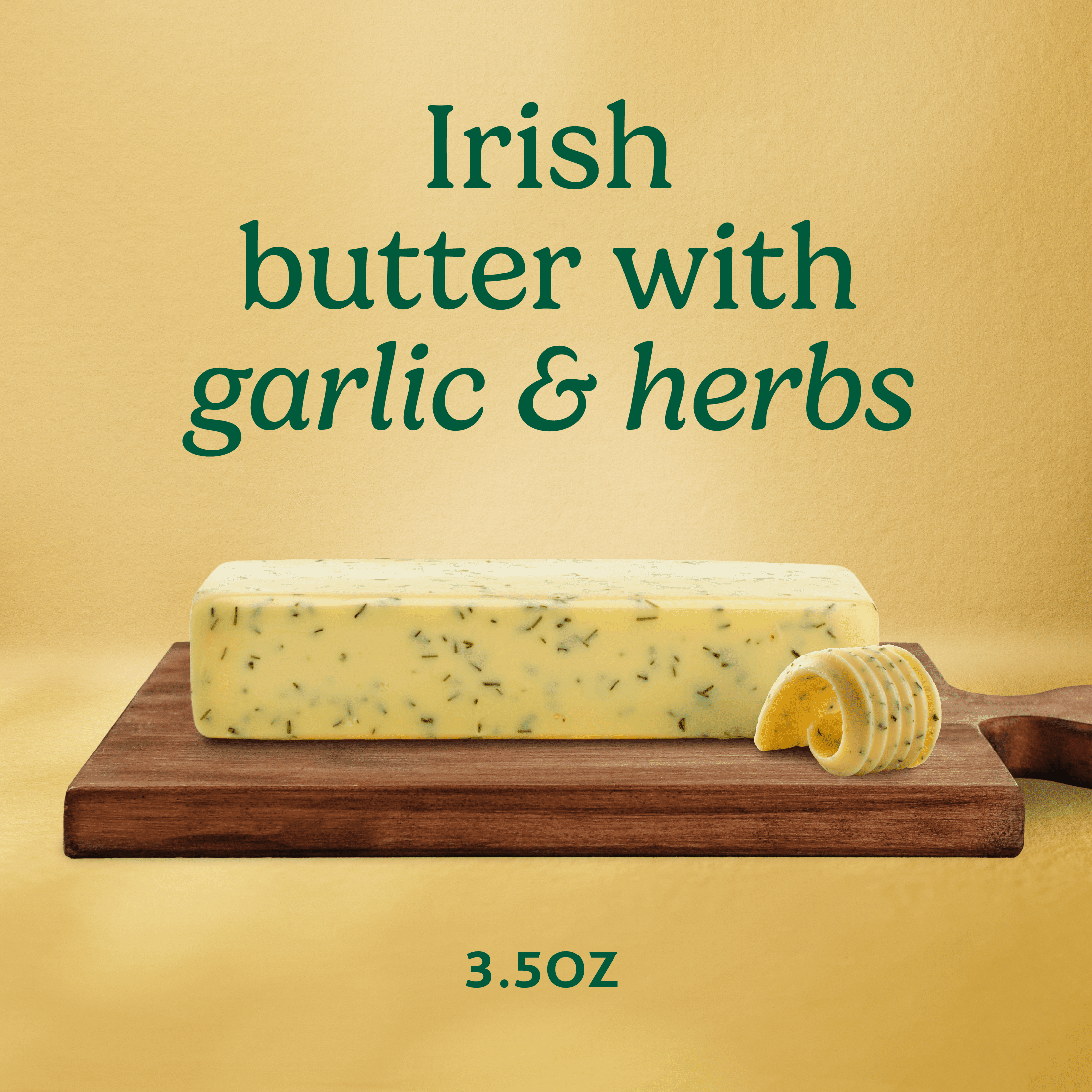 Kerrygold Grass-Fed Garlic & Herb Pure Irish Butter, 3.5 oz.