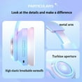 thumbnail image 4 of Cute Cat Ears Headphones Wired Wireless Bluetooth RGB Lighting High Performance Headset with Mic Hifi Stereo Music Gamer Earbuds, 4 of 9