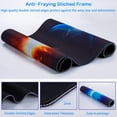 thumbnail image 2 of Gaming Mouse Pad, Extended Mouse Pad, XXL Large Big Computer Keyboard Mouse Mat Desk Pad with Non-Slip Base and Stitched Edge for Home Office Gaming Work, 31.5x15.7x0.12inch(Ice and Fire)\u2026, 2 of 5