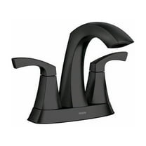 Moen 84506BL Lindor Two-Handle High Arc Bathroom Faucet Matte Black