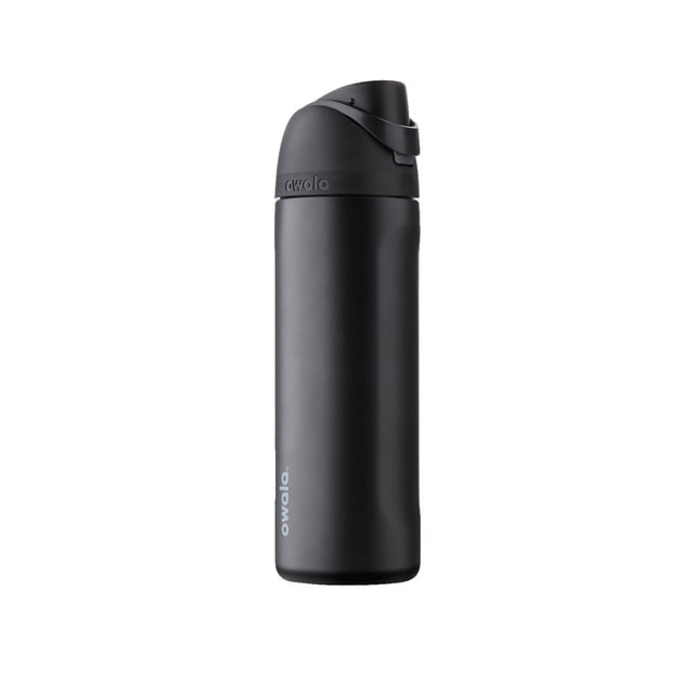 Owala FreeSip Stainless Steel Water Bottle, 24oz, Black
