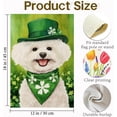 thumbnail image 6 of St Patricks Day Bichon Frise Garden Flags for Outside 12x18 Inch Double Sided, Pet Me I''m Irish Small Yard Decoration Farmhouse Holiday Outdoor(14119), 6 of 7