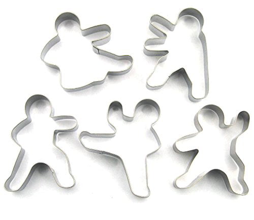 LAWMAN 6 Size Dog Bone Cookie Cutter Fondant Pastry Baking Stainless Steel Set 