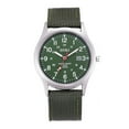thumbnail image 5 of Reloj de cuarzo para hombre, reloj de pulsera deportivo de acero inoxidable con fecha militar para hombre, reloj de cuarzo, 5 of 5