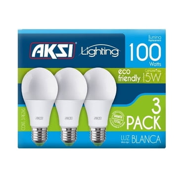 Foco Aksi Lighting Paquete con 3 focos Led, 15wats, modelo 129042