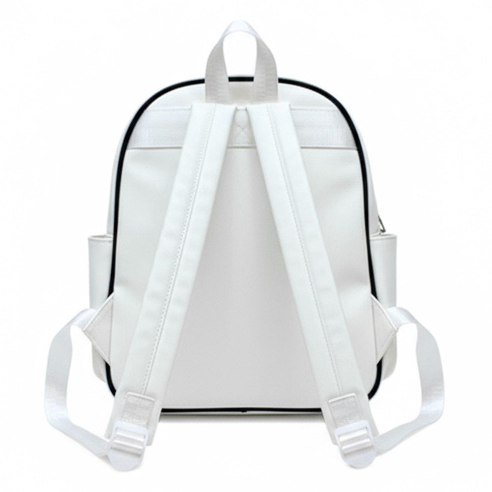 Vjnyvs Mini Transparent Backpack Pin Display Bags Lolita Shoulder Bag with Clear Window Casual Rucksack for Work Travel Sports