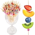 thumbnail image 1 of 100 PCS Cocktail Picks,12cmFancy Cocktail Toothpicks Bamboo Cocktail Picks for Party Decoration, Colorful Pearl Food Picks, 1 of 4