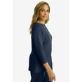 thumbnail image 3 of Jessica London Women's Plus Size Perfectease Boatneck Top, 3 of 3