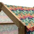 thumbnail image 4 of Grunge Pet House, Colorful Graffiti Inspired Pattern Cool Crazy Funky Display Urban City Street Art, Outdoor & Indoor Portable Dog Kennel with Pillow and Cover, 5 Sizes, Multicolor, by Ambesonne, 4 of 4