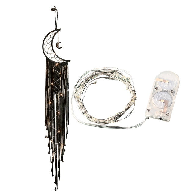 Leutsin Hand-woven Tapestry, Home Hanging Decoration,Woven Ornaments With 1 Meter LED String Light