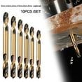 thumbnail image 6 of Beisidaer 10pcs HSS Double-headed Auger Drill Bits for Metal Stainless Steel Wood Drilling, 6 of 6