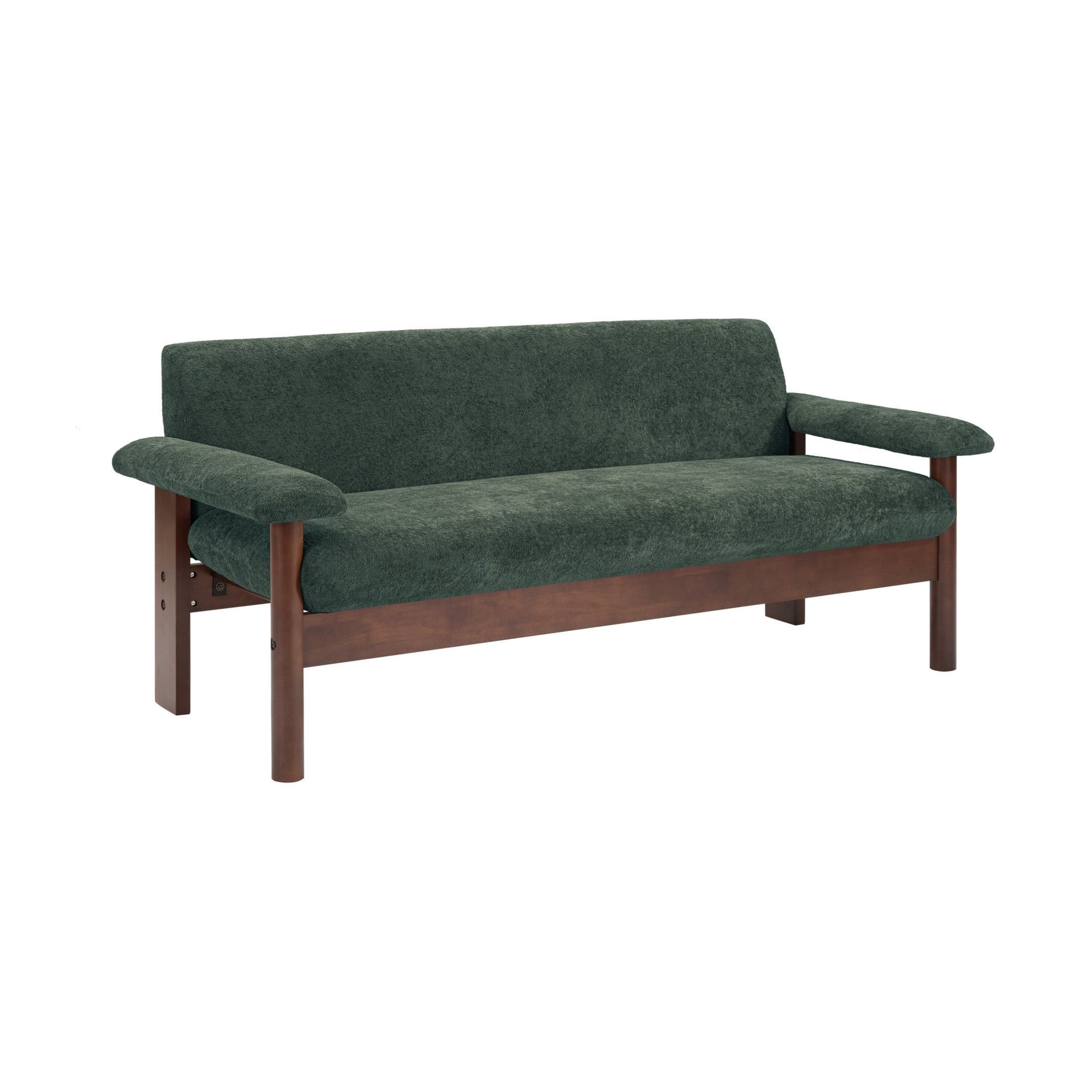 Christopher Knight Home 70" Modern Sofa, Chenille Upholstered Couch with Pillow Top Arms, Green