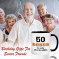 thumbnail image 2 of Funny 60th Birthday Mug 60 Is Only 15 In Scrabble – Funny 60th Birthday Gifts for 60 Year Old Women Men Old People Senior Citizens Mom Dad Grandma Grandpa Friends - Milestone Birthday Coffee Mug 11oz, 2 of 8