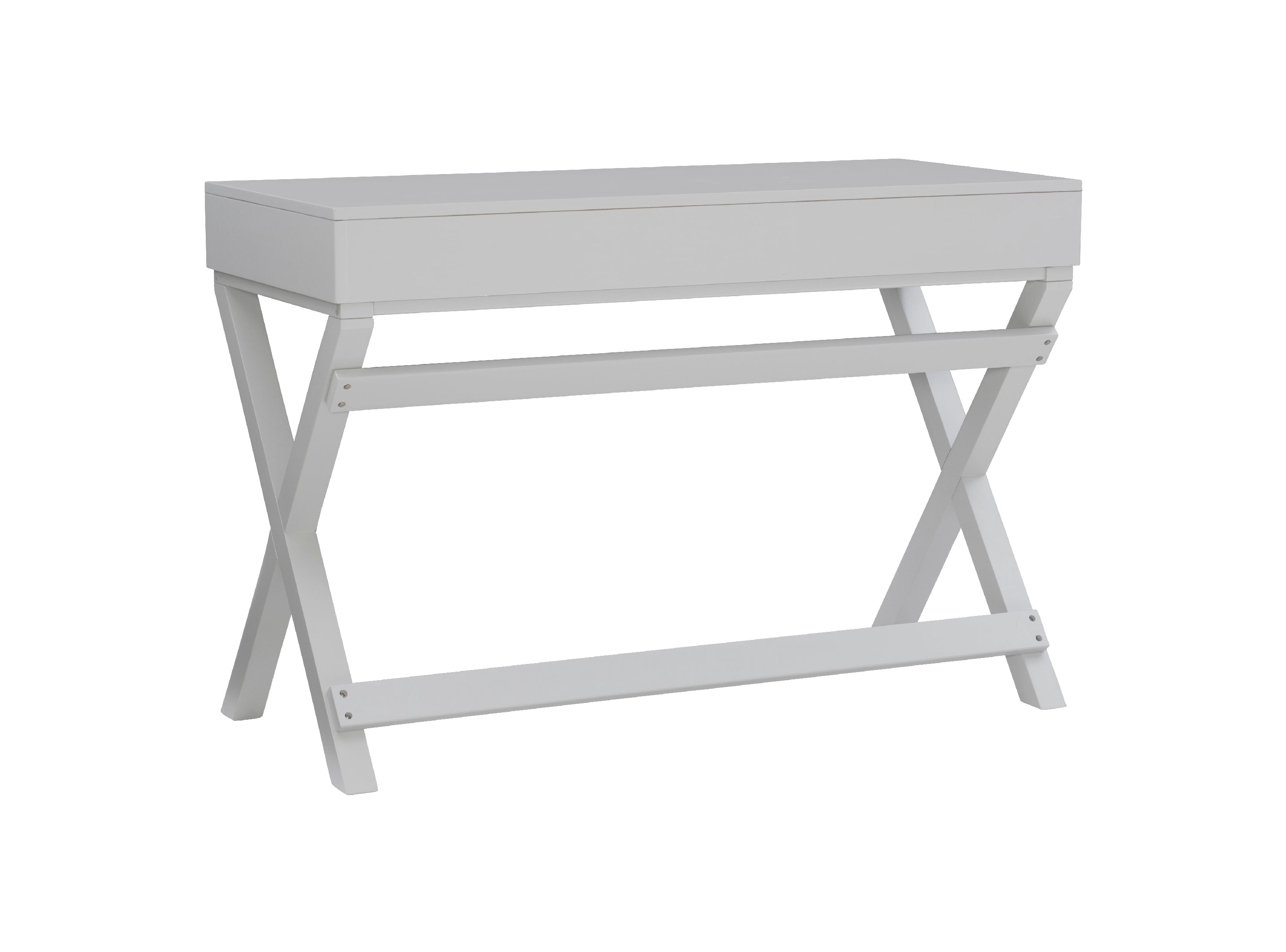 Linon Peggy 2-Drawer 44" Writing Desk, Gray