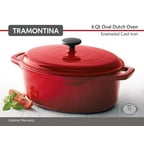 Tramontina Gourmet 7-Quart Cast Iron Covered Oval Dutch