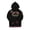 Black, variant on Compton Community College Men's Gray Pullover Hoodie with Striped Ribbing