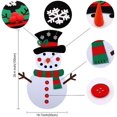 thumbnail image 2 of Juego de juegos de muñeco de nieve de Navidad de fieltro de bricolaje de 20 X 39 pulgadas con adornos desmontables de 31 piezas, regalos de Navidad para colgar en la pared para decoraciones navideñas, Feliz Sencillez, 2 of 5