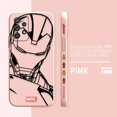 thumbnail image 3 of Case For Samsung Galaxy A91 A73 A72 A71 A53 A52 A51 A42 AO3S 4G 5G Simple Liquid silicone Case Marvel Line Iron Man Spiderman, 3 of 5