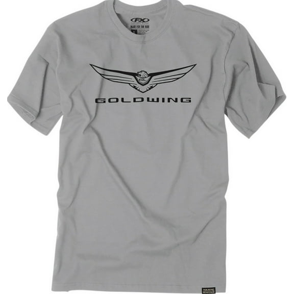Factory Effex Goldwing Icon Mens Short Sleeve T-Shirt Gray MD