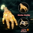 thumbnail image 2 of Deeceymbur - Rastreador eléctrico luminoso de Halloween, activado por voz, mano fantasma, accesorio decorativo para fiesta con efectos de sonido y luz, color blanco, 2 of 8