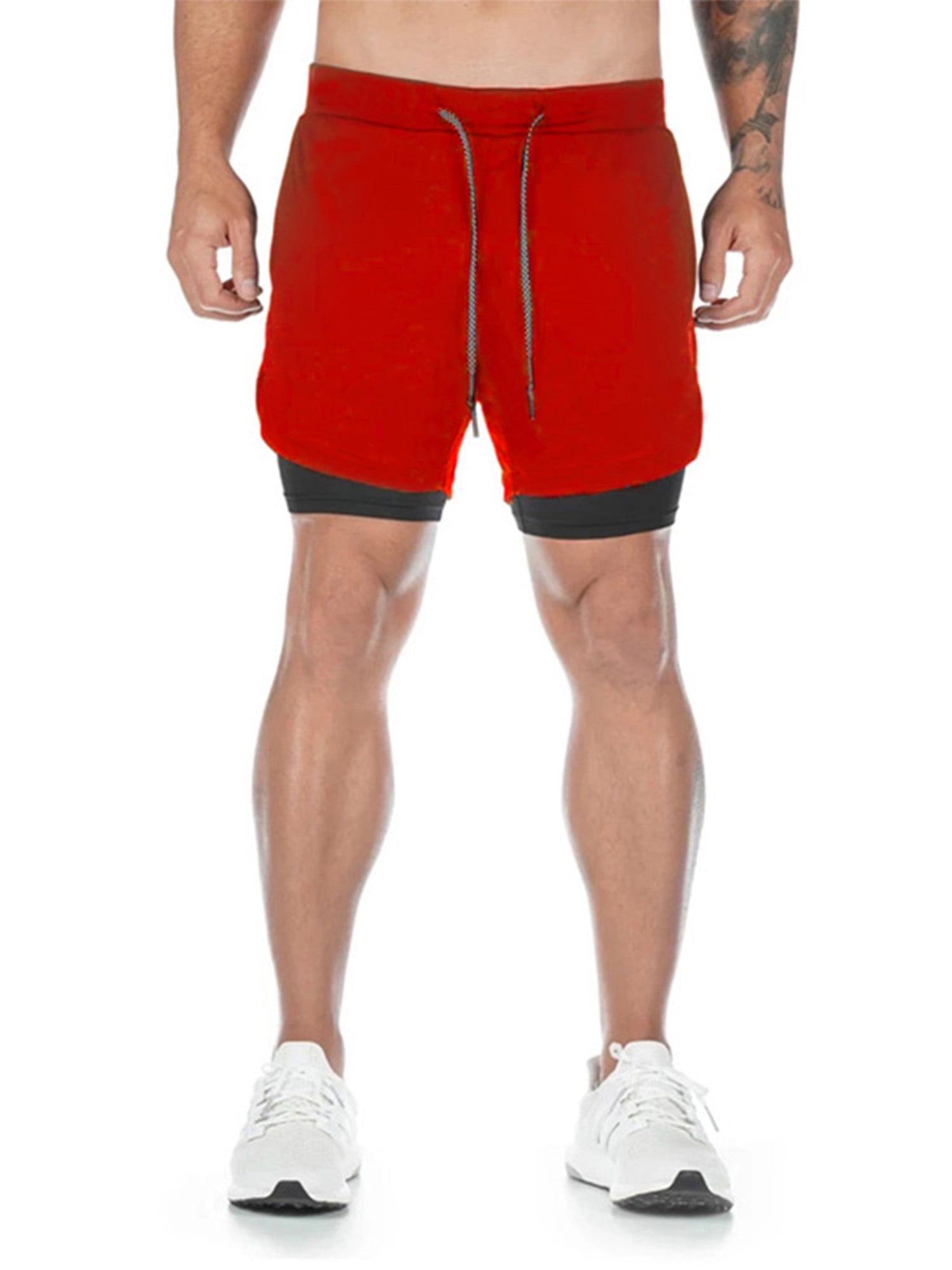Plus size 2 in 1 running shorts Clearance