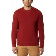 G.H. Bass & Co Men's Crew Neck Fleece Sweatshirt | Red, Small