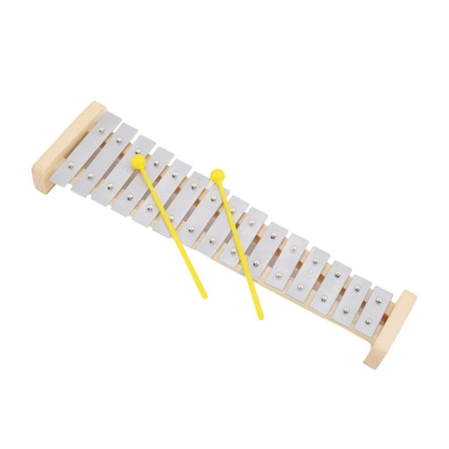 Xilófono de juguete de madera para niños, instrumento Musical para bebés, juguetes educativos de aprendizaje musical con 2 mazos para niños pequeños, 15 tonos CUTICAT niños xilófono