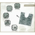 thumbnail image 4 of Luxury Toilet Rugs U-Shaped 20x20, Extra Soft and Absorbent Microfiber Bathroom Rugs, Non-Slip Plush Shaggy Bath Mat, Machine Wash Dry, Contour Bathroom Mats for Toilet Base, Green, 4 of 9