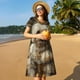 thumbnail image 4 of Balery Regal Dog In Royal Attire Vestidos sueltos de manga corta para mujer, vestidos de verano 2025, vestidos casuales de corte A con vuelo., 4 of 6