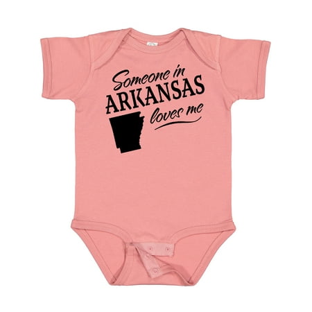 

Inktastic Someone in Arkansas Loves Me Gift Baby Boy or Baby Girl Bodysuit