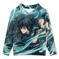 thumbnail image 4 of Demon Slayer Tokito Muichiro Kids Hoodie Cozy Hooded Sweatshirt Long Sleeve Sweater Tops Pullover Hoodies Boys Girls 6-8Y, 4 of 8
