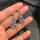 thumbnail image 5 of Pendientes de lujo ligeros y coloridos con forma de árbol de Navidad llenos de diamantes y circonitas, diseño de nicho femenino, exquisitos pendientes de niña, 5 of 6