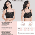 thumbnail image 7 of BIMEI Mastectomy Bra with Pockets for Breast Prosthesis Women's Full Coverage Wirefree Everyday Bra 8508,Black, 34A, 7 of 7