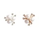 thumbnail image 2 of Guardurnaity 10 piezas de conector de flores de cristal de perla, cierre de colgante para hacer joyas, accesorio artesanal para pinza para el pelo Ropa, zapatos y accesorios Miscelánea Oro Guardurnaity AP015998-02, 2 of 6