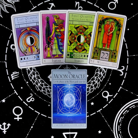 The Moon Oracle Cards Divination Deck Entertainment Party Board Game 72 Pcs/Box