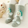 thumbnail image 2 of Taqqpue Baby Girls Boys Knee High Socks Fleece Keep Warm Unisex Baby Non-Slip Cute Stockings Infants Toddlers 3D Animal Cute Winter Fluffy Fuzzy Slipper Socks, 2 of 6