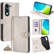 thumbnail image 1 of For vivo Y29s 5G Y04 4G Case Wallet Sequins Leather Crossbody Phone Cover - Black, 1 of 5