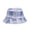 Blue, variant on Unisex Reversible Bucket Hat for Men Women Plaid 2 in 1 Fisherman Style Sun Hat Outdoor Travel Green,Size Free Size