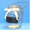 Darice Glass Jar with Lace DÃ©cor and Blackboard Label, Small