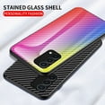 thumbnail image 2 of Carbon Fiber Glass Cover Compatible with OnePlus Nord N200 5G 6.49 Inch 2021, Rugged Durable Case Bright Color Luxury Fashion Shockproof Anti-drop Case, Gold, 2 of 12