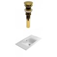 thumbnail image 1 of American Imaginations 23.8-in. W 1 Hole Ceramic Top Set In White Color - Overflow Drain Incl. AI-30410, 1 of 8