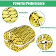 thumbnail image 2 of 1/2 Inch by 100  Double Braid Polyester Arborist Rigging Rope, Tree Rigging Line Utility Rope Nylon Pulling Rope  Your Farm, Boat, Ranch, Construction Site(Yellow), 2 of 6