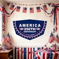 thumbnail image 5 of America 250th Anniversary Patriotic Shaped Banner, Polyester 1776-2026 Star/Rectangle/Oval/Pennant Wall Hanging Decor, 4th of July Independence Day Home Porch Party Decoration, 5 of 6