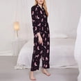 thumbnail image 3 of Balery Poodle Dog Conjunto de Pijama con Estampado para Mujer, Conjunto de Dos Piezas con Manga Larga, Ropa de Dormir Suave con Bolsillos, Pijamas Cómodos-Small, 3 of 7