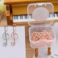 thumbnail image 4 of Trayknick 10 Pcs/Ensemble Pinces à Papier Colorées Lisses Forme de Symbole Musical Durables Résistantes à la Rouille pour Table, 4 of 13